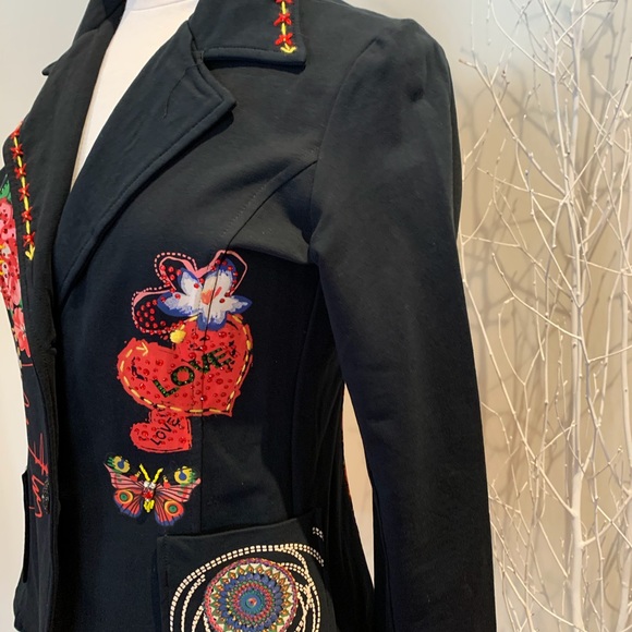 Ladies New Graphic blazer size S-M - Picture 3 of 8